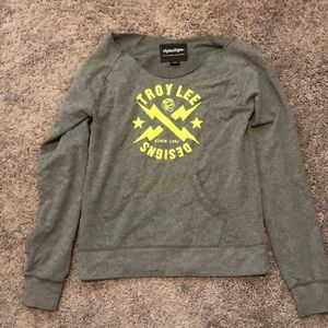 Troy Lee scoop neck hoodie